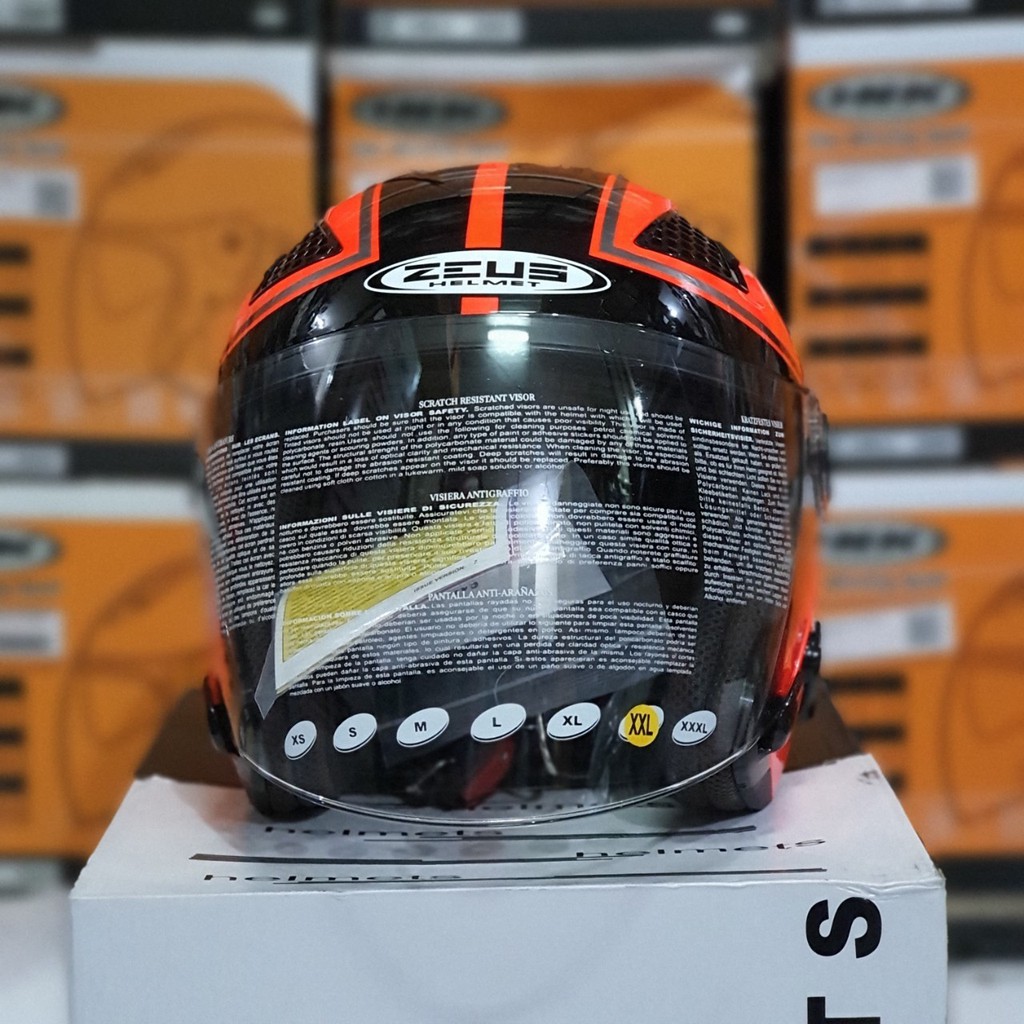 HELM ZEUS 610 MOTIF OO17 RED FLUO-2