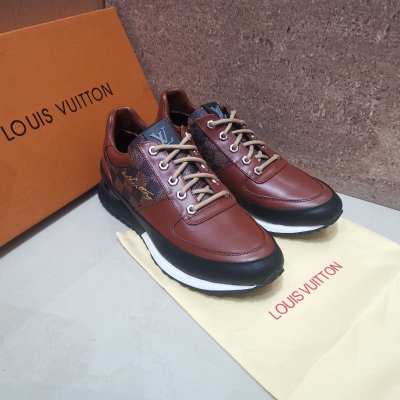 Sepatu lv sneaker mirror quality lou is vuitton shoes