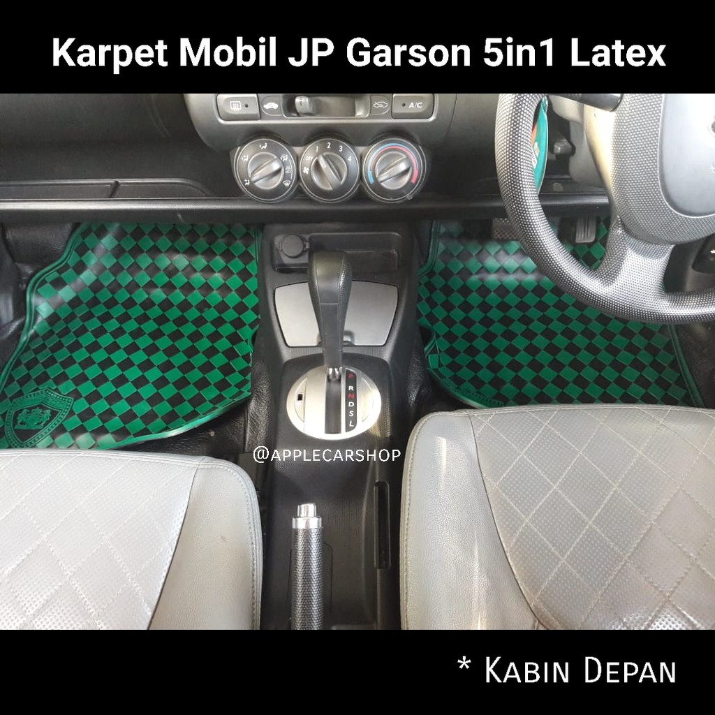 Karpet Mobil JP Garson Hijau-Hitam 5in1