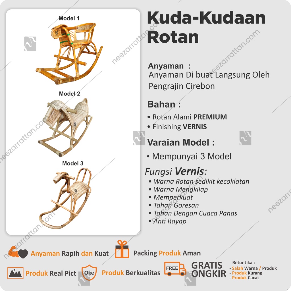 Mainan Kuda kudaan ayunan Anak Kuda kudaan jungkat jungkit untuk Bayi Anak