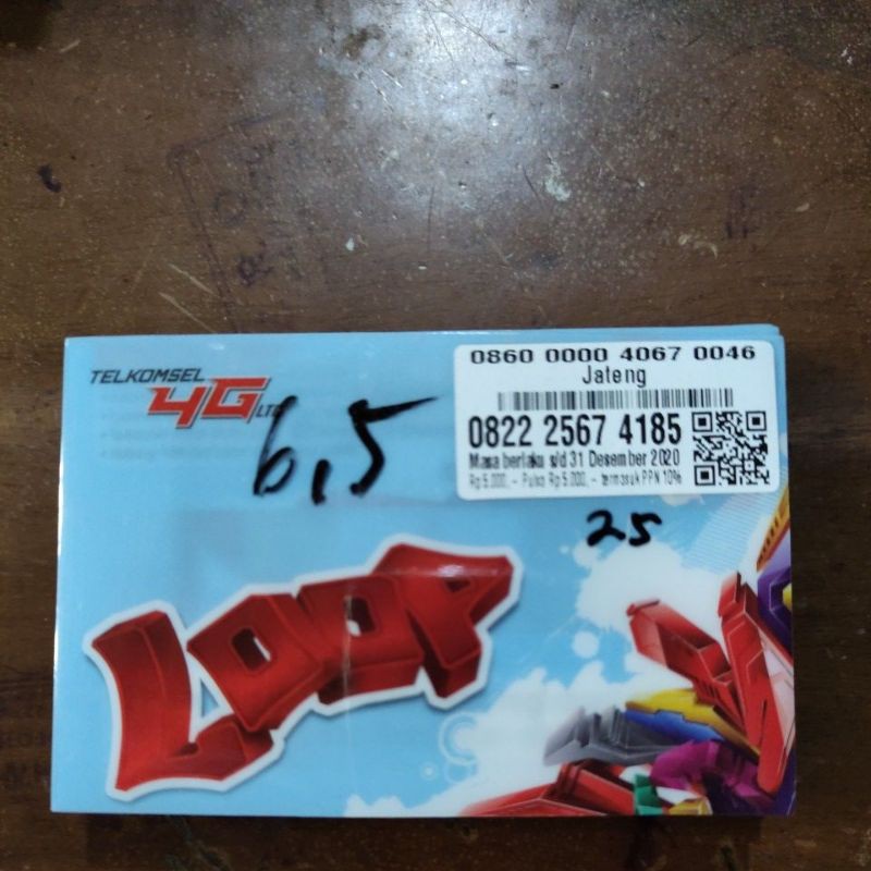 Perdana Telkomsel 6,5GB