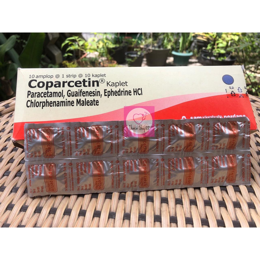 Coparcetin Tablet Strip/ Obat Demam Tablet/ Obat Gejala Flu Tablet/ Obat Batuk Pil/ Obat Flu Tabel/ Obat Sakit Kepala Tablet/ Obat Hidung Tersumbat Tablet - OF8-1