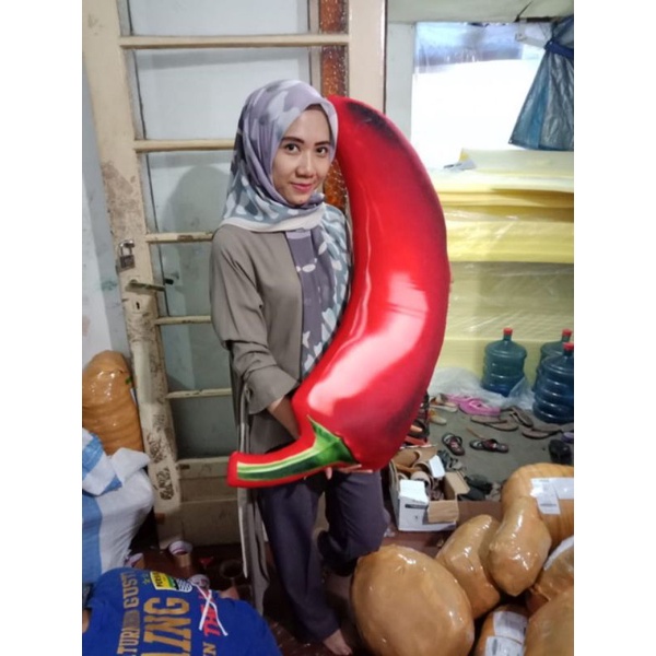 Bantal guling Cabe Merah / Bantal Custom / Bantal Karakter/ Bantal Buah / Bantal Snack