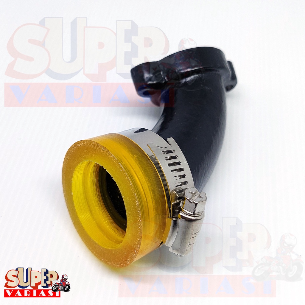 Manifold manipol intake bebek miring PE 28 PWK 28 manipol leher karbu semua motor bebek 4tak teflon miring set kareT