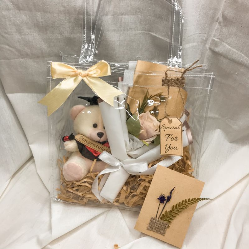 Tas mika transparan - tas hampers - totebag transparan