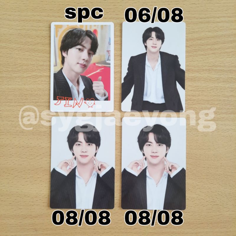 BTS JIN PTD IN LA MPC - SEOKJIN SPC, 06/08, 8/08 - PERMISSION TO DANCE MINI PHOTOCARD SPC SPECIAL OF