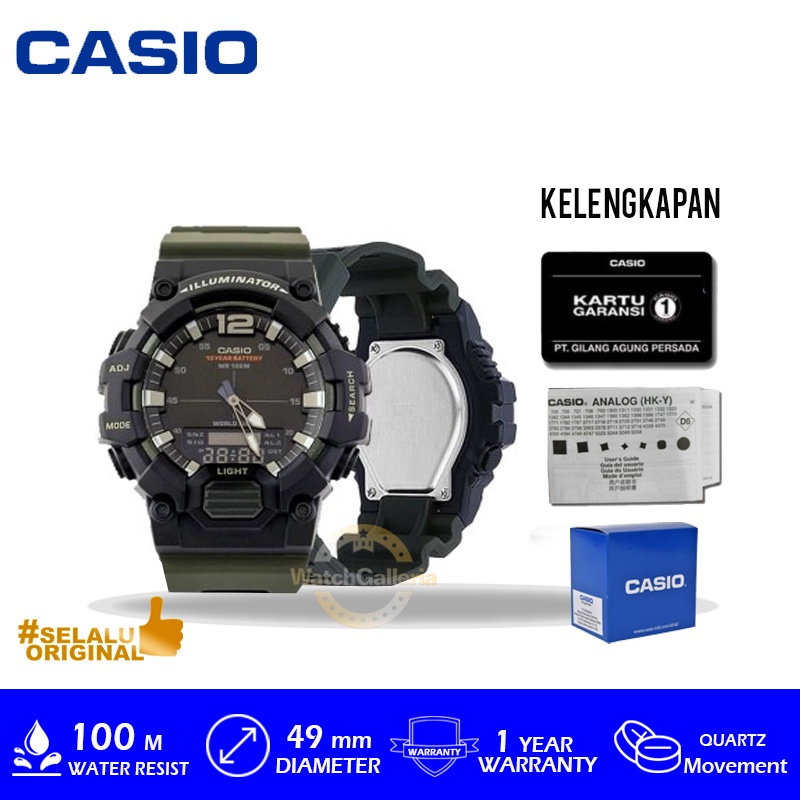 Jam Tangan Casio General HDC-700-3AVDF Original Murah
