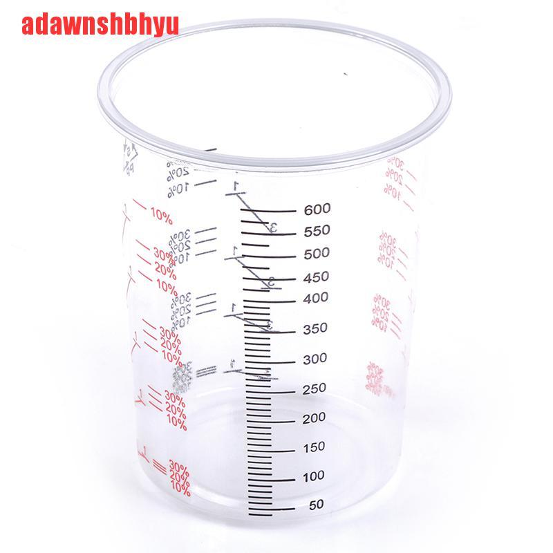 10pcs Cangkir Mixing Cat Bahan Plastik Ukuran 600ml