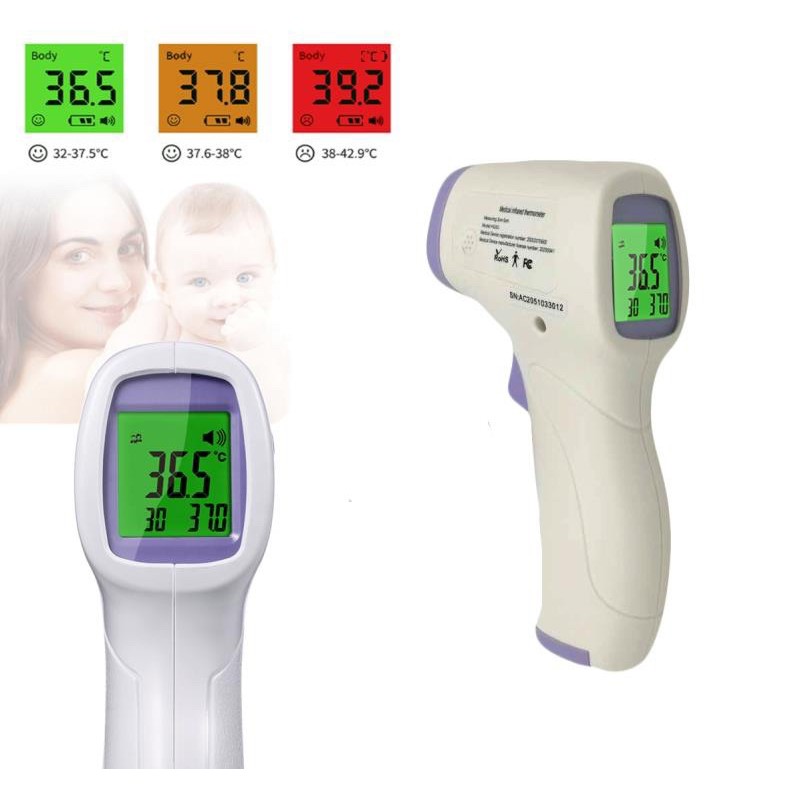 Thermometer Infrared Digital / Thermogun Non-Contact utk alat ukur suhu tubuh