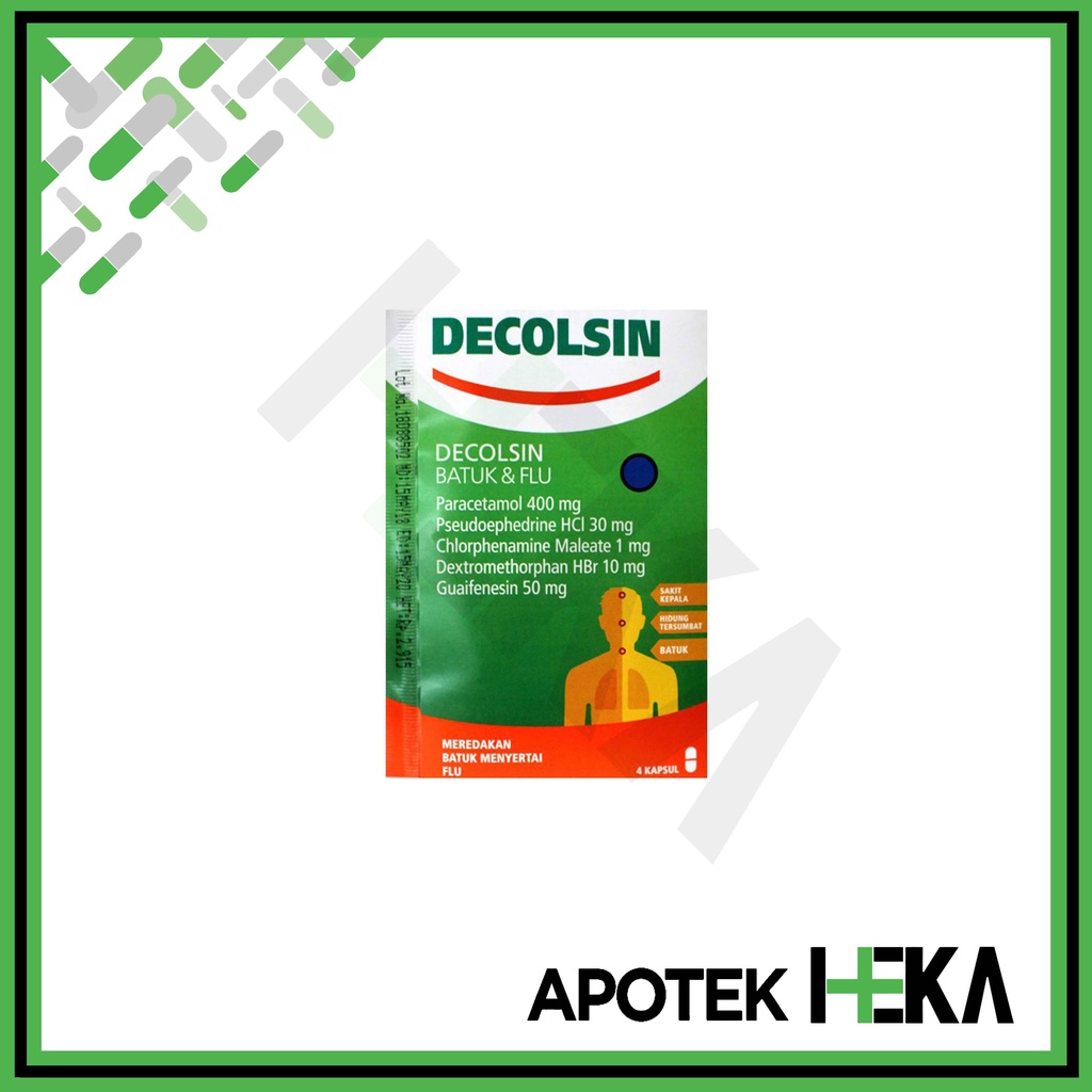 Decolsin Strip isi 4 Tablet - Obat Batuk dan Flu (SEMARANG)