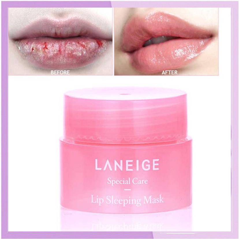 LANEIGE Lip Sleeping Mask Berry Pelembab Bibir 3g Berfungsi Membuat Bibir Halus &amp; Kenyal XX003