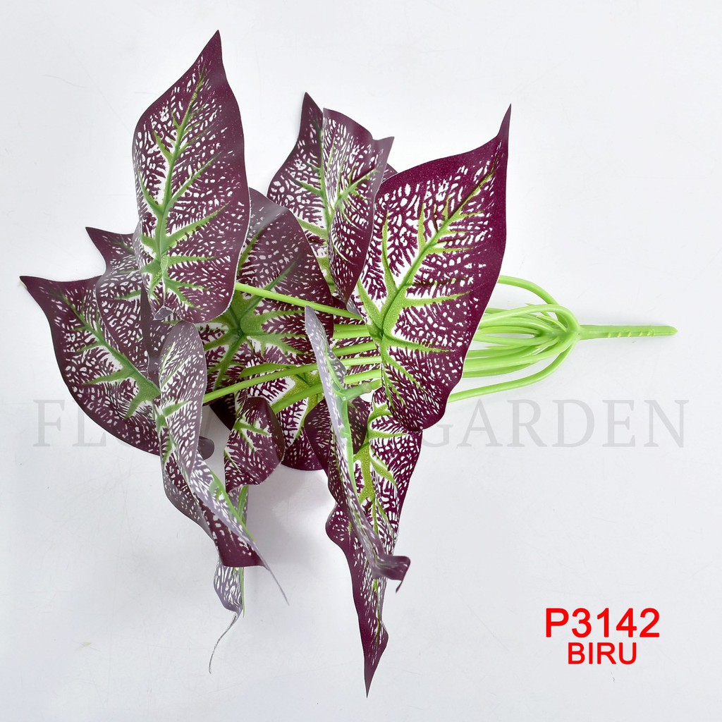 COD/TIB DAUN KELADI BUNGA TANGKAI PLASTIK BUNGA ARTIFISIAL BUNGA TANGKAI BUNGA HIASAN P3142-6