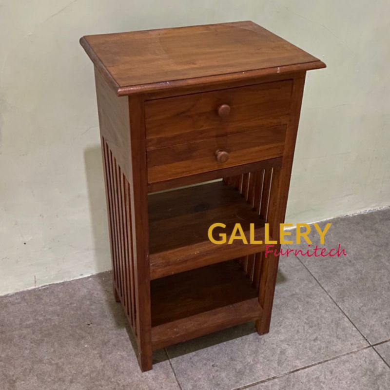 meja dispenser kayu jati