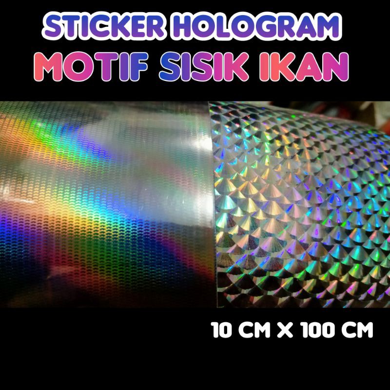 Sticker hologram untuk spoon Metal Jig Lure Popper