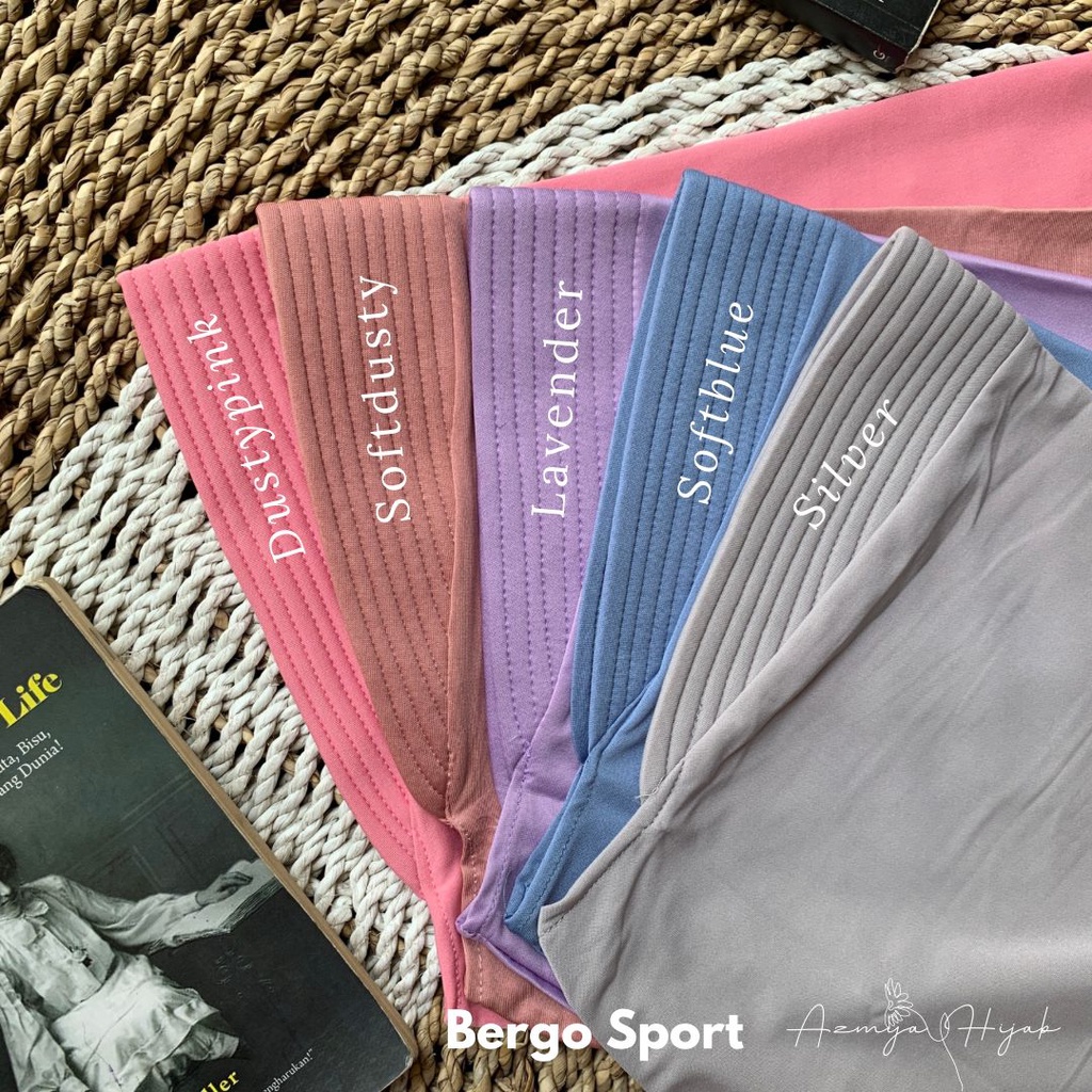 Hijab Instan Bergo Sport Bahan Jersey Hijab Sport Volley Murah - SPORT HAMIDAH ZHANITA