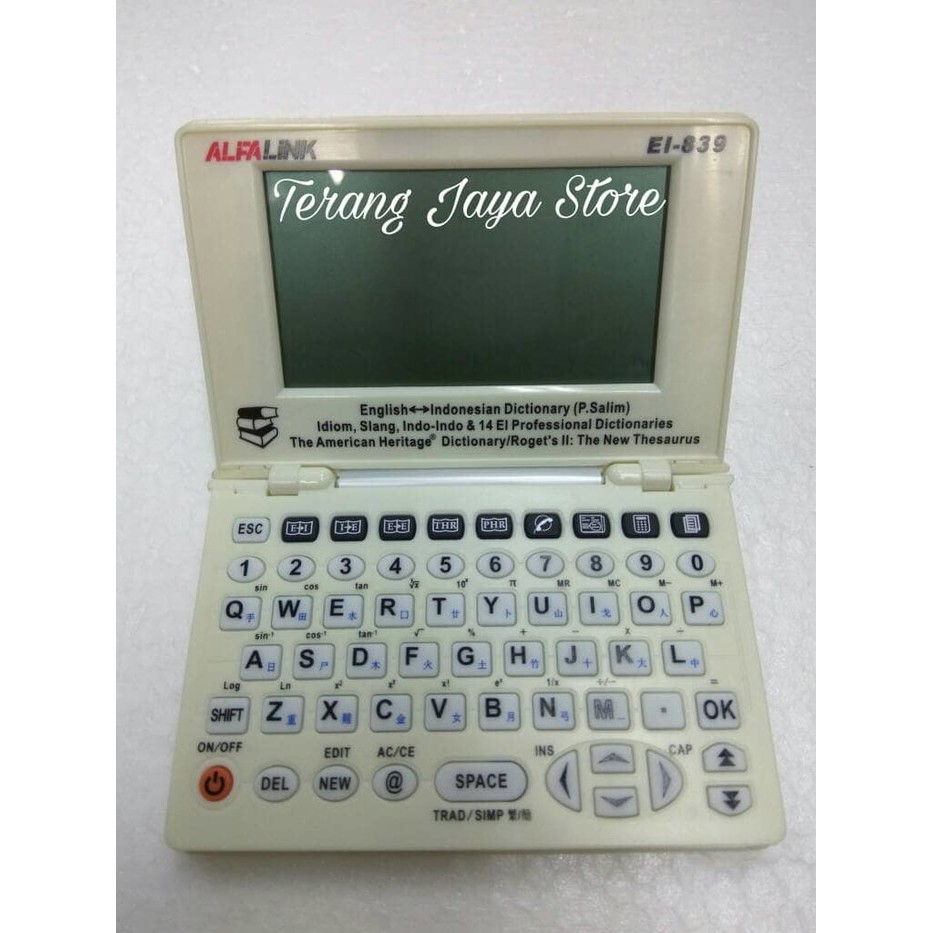 Kamus Elektronik Alfalink EI-839 Electronic Dictionary (Putih)