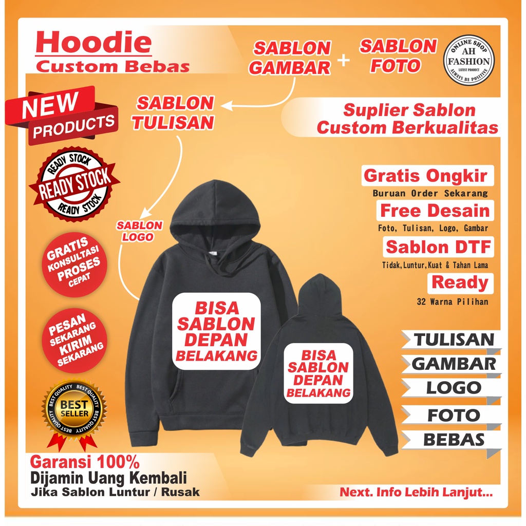 HOODIE HUDY HOODI HODI HODE HUDI HUDIE JAKET SABLON CUSTOME CUSTOM COSTUM DESAIN DESIGN BIG SIZE COW