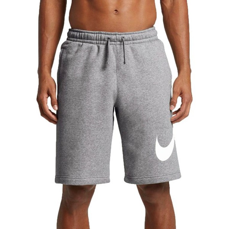  Celana  Pendek NIKE  NSW Club Fleece Shorts GREY HEATHER 