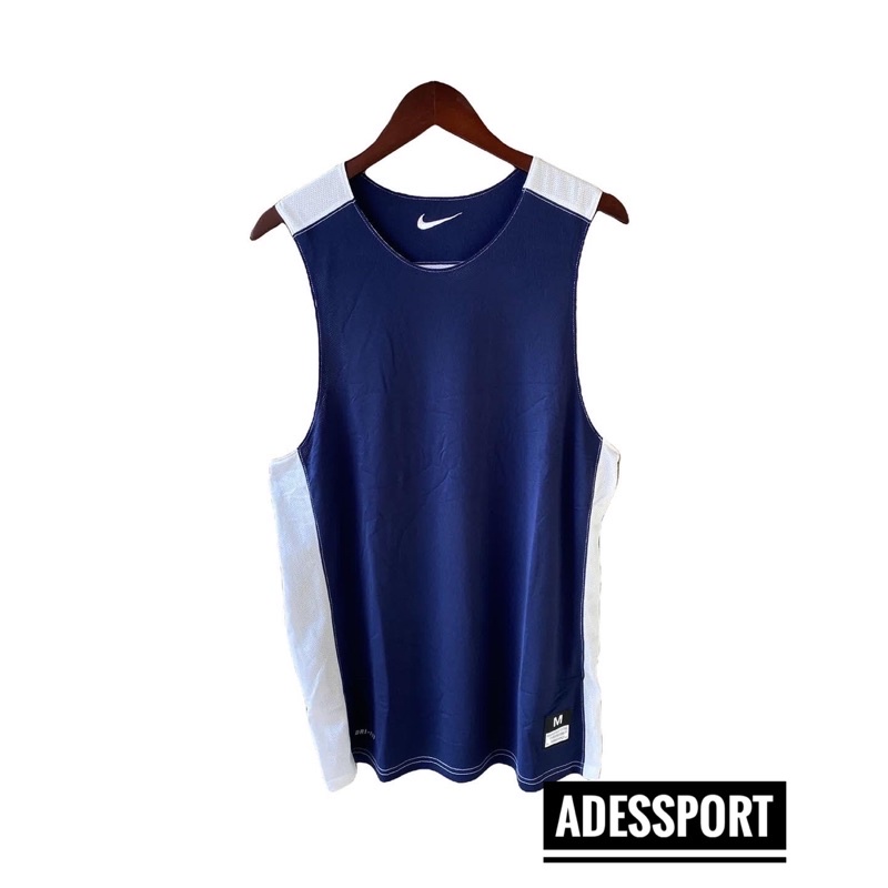 NIKE SINGLET DRY FIT REVERSAIBLE NAVY ORIGINAL AUTHENTIC