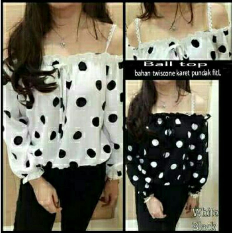 Atasan Top Blouse Twiscone Ball