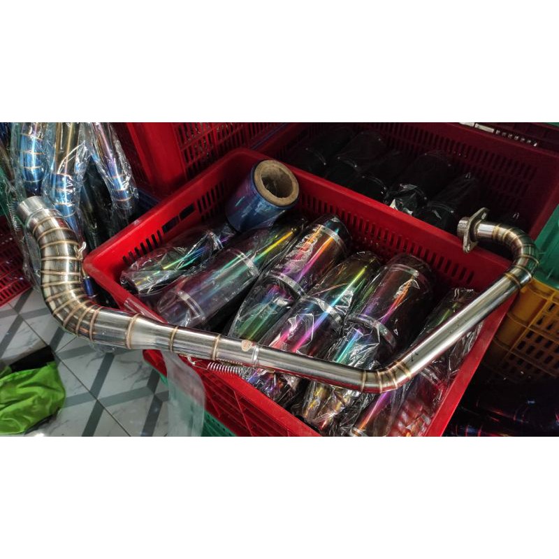 Leheran Yamaha Vixion full cacing stainless cobra