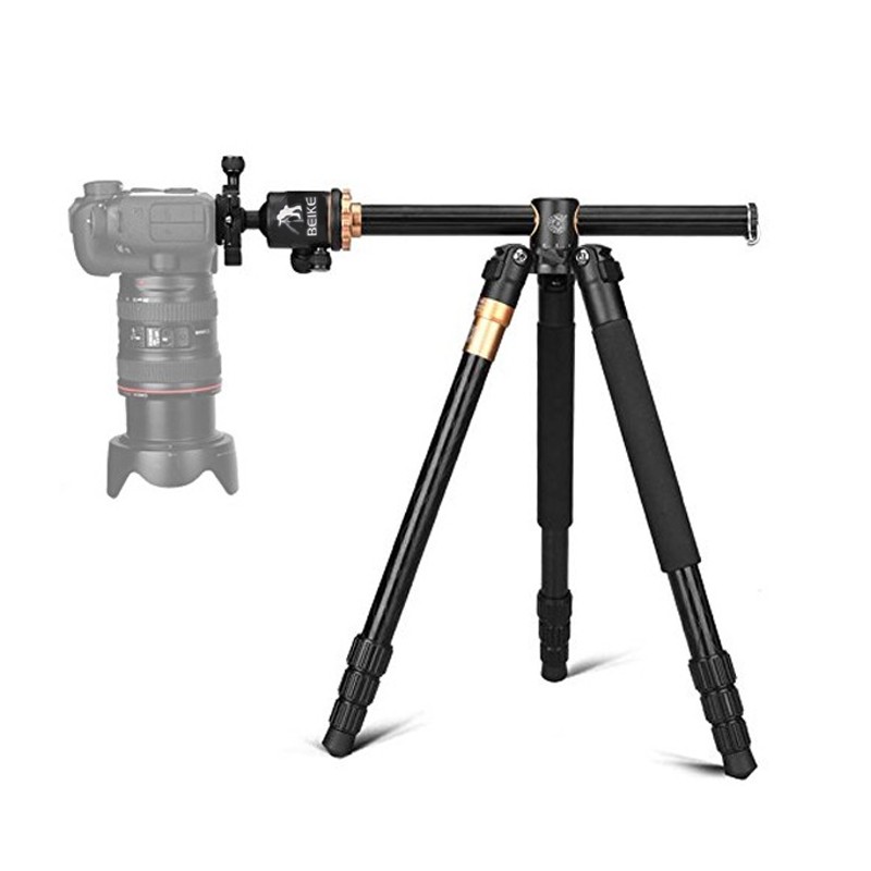 Beike QZSD Q999H Portable Professional Tripod Flatlay Horizontal Monopod Garansi Resmi-2