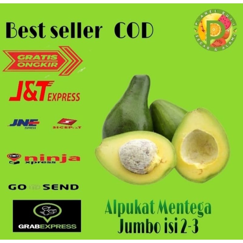 

Alpukat Mentega Jumbo 1KG (isi 2-3 pcs)