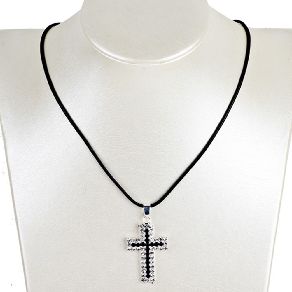 Cross Pendant Necklaces Statement for Women Jewelry Jesus church Christian