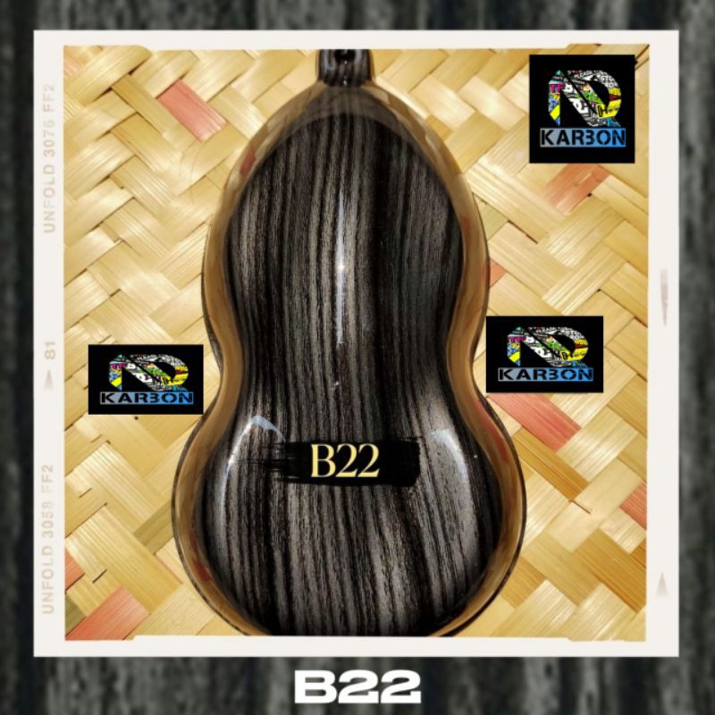 WTP Water Transfer Printing karbon celup motif kayu , kode B22