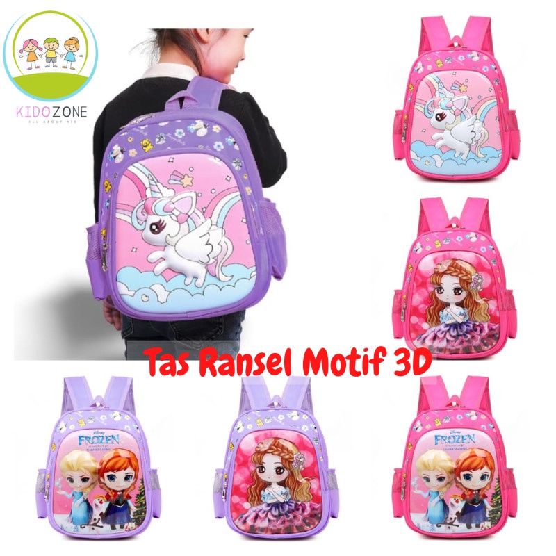 Tas Ransel Sekolah Karakter Lucu Anak Perempuan TK SD PAUD TA0001