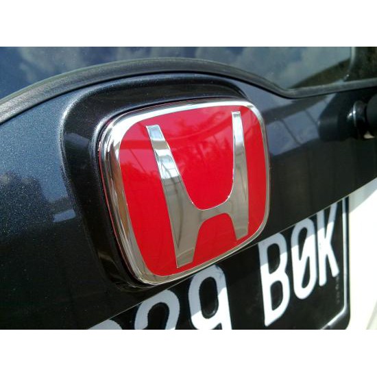 Logo Emblem Honda New Brio Mobilio HRV Merah Orginal Depan Belakang