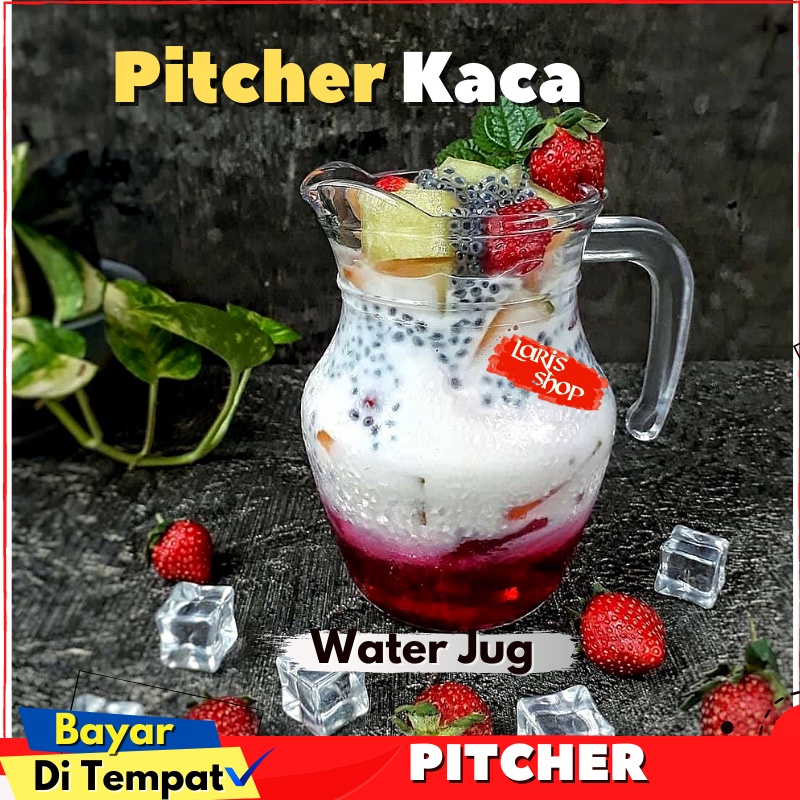 Pitcher Gelas Kaca Beling Water Jug Kedaung