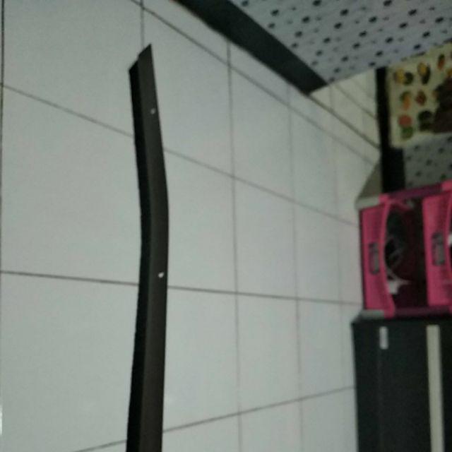 Alumunium + Double Tape Door Brush Bottom Seal / Lis Bulu Penutup Celah Lubang Bawah Pintu