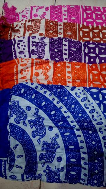 HOT SALE Kain Pantai Bali Motif Batik Gajah