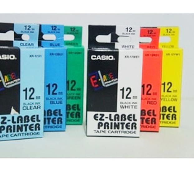 

❄ Pita /EZ Label Print Casio 12mm/ Tape Catridge Refill XR- 12WEI ☚