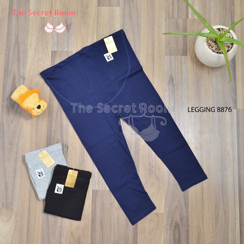 TALLY CELANA LEGGING HAMIL 8876 (ADA KANTONG PERUT) I FREE SIZE | PANJANG 3/4