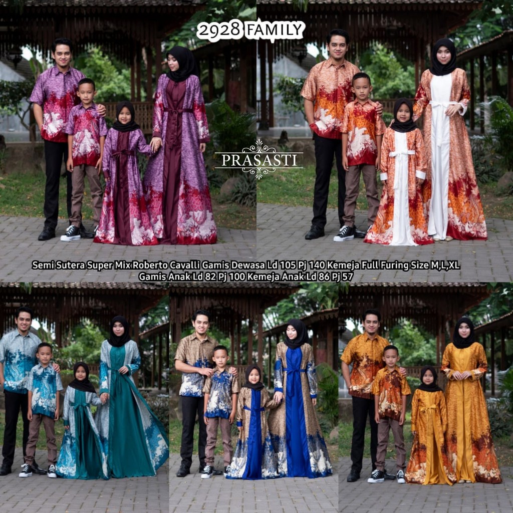 Zola_Batik Batik Couple Keluarga Gamis Semi Sutra Keluarga Prasasti 2928