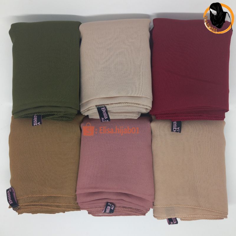 [ COD ] Hijab Bella Square Premium Hijab Segiempat-1