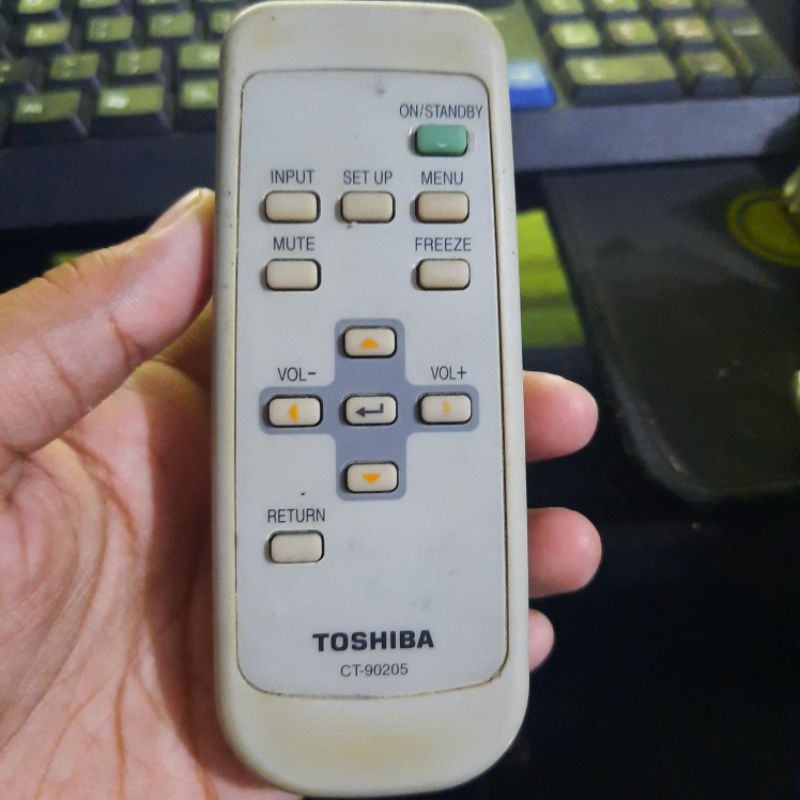 REMOTE REMOT PROYEKTOR PROJECTOR TOSHIBA CT-90205 ORIGINAL ASLI