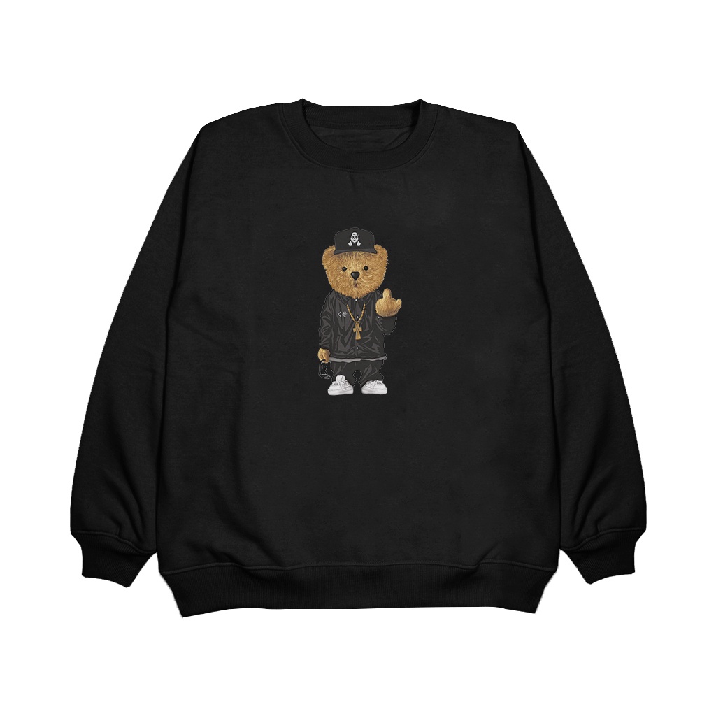 myagen - Sweater Crewneck Basic(BEAR-FCK) Oversize(UNISEX)