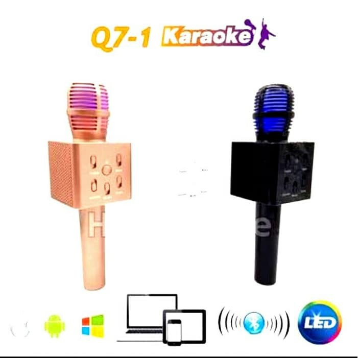 PROMO SPEAKER MIC Q7 BLUETOOTH MIC KARAOKE WIRELESS SMULE