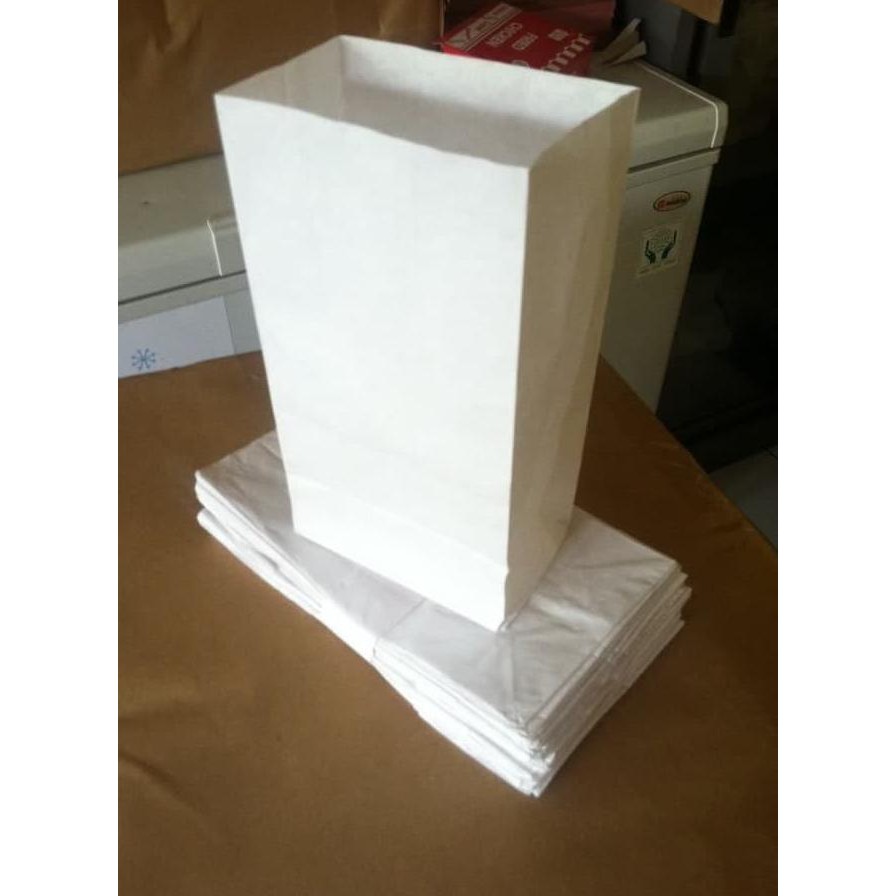 

Februari Maniss Paper Bag Kantong Ayam - Kantong Makanan Kantong Kertas Putih 1 Lembar Kode 491