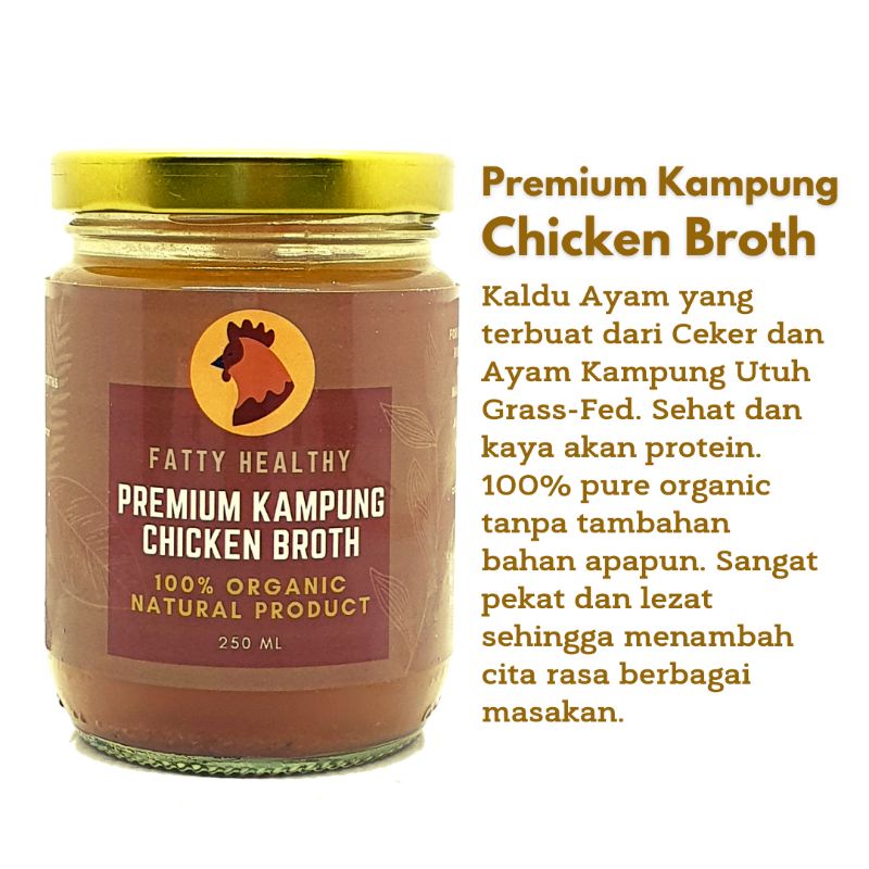 [READY HALAL MUI&amp;PIRT] Premium Kampung Chicken Broth FATTY HEALTHY | MPASI BB Booster Kaldu Ayam Kampung | Kaldu MPASI | Kaldu Bakso Sup Soto Opor | Bumbu Masakan1