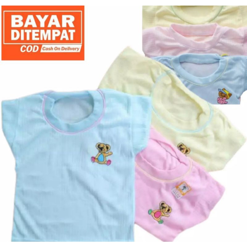 6 PCS OBLONG BAYI/ BAJU BAYI WARNA RAMDOM USIS 0-12 BULAN