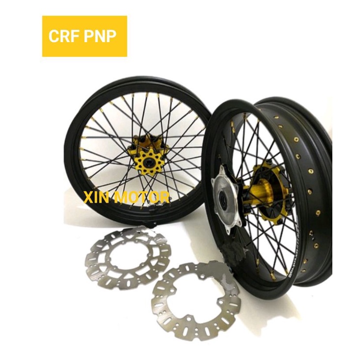 Sepaket Wheelset CRF - CRF 150 paketan velg Supermoto crf 150 CRF150 Paket 1 set Paket CRF PNP tingg