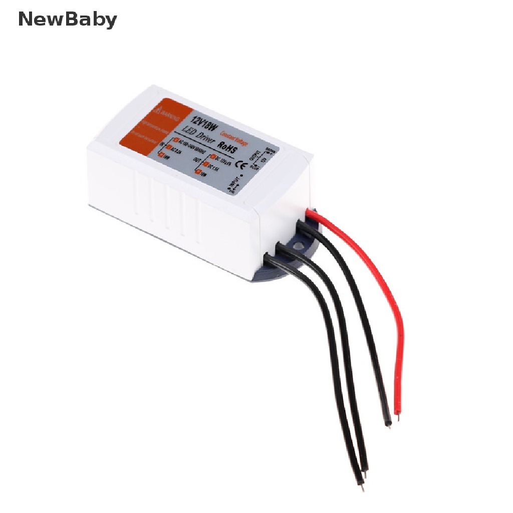 Newbaby adapter transformer power supply DC 12V 18W Untuk Lampu strip led