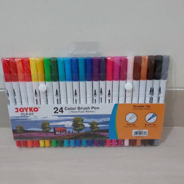 

Color brush pen joyco 24 warna panjang