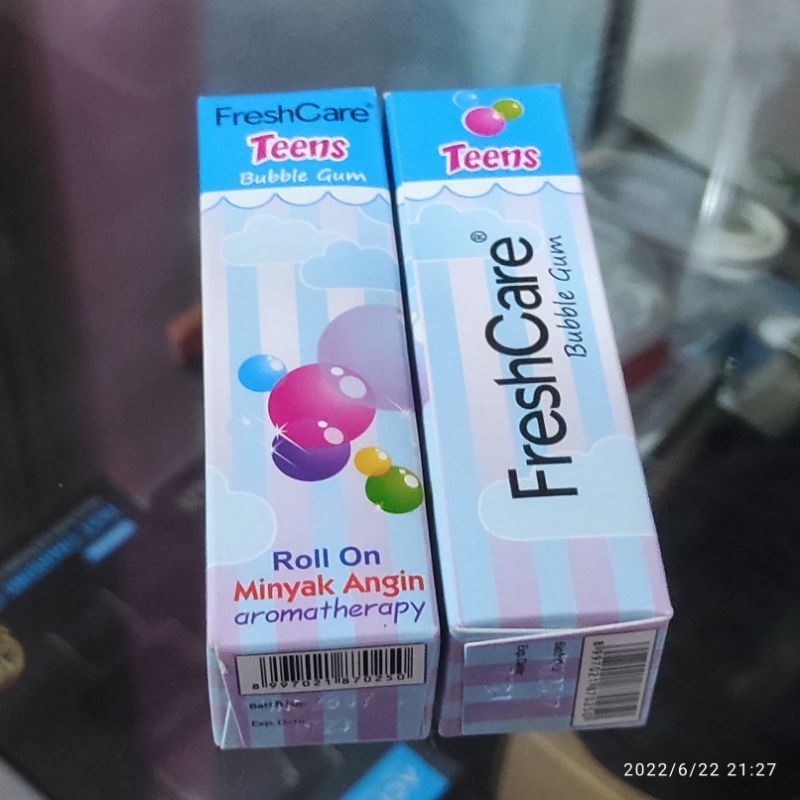 FreshCare Teens Minyak Angin Roll On Aromatherapy Bubble Gum 10ml Fresh Care