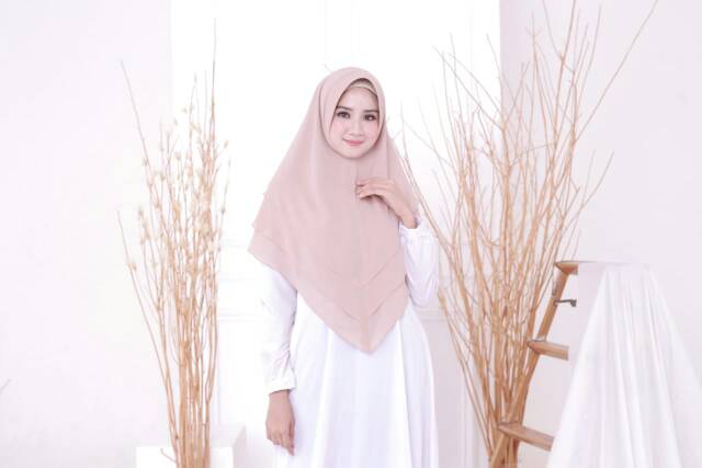 TERBARU HIJAB KHIMAR 3LAYER PREMIUM - BAHAN CERUTY BABYDOLL BEST SELLER (TERMURAH)