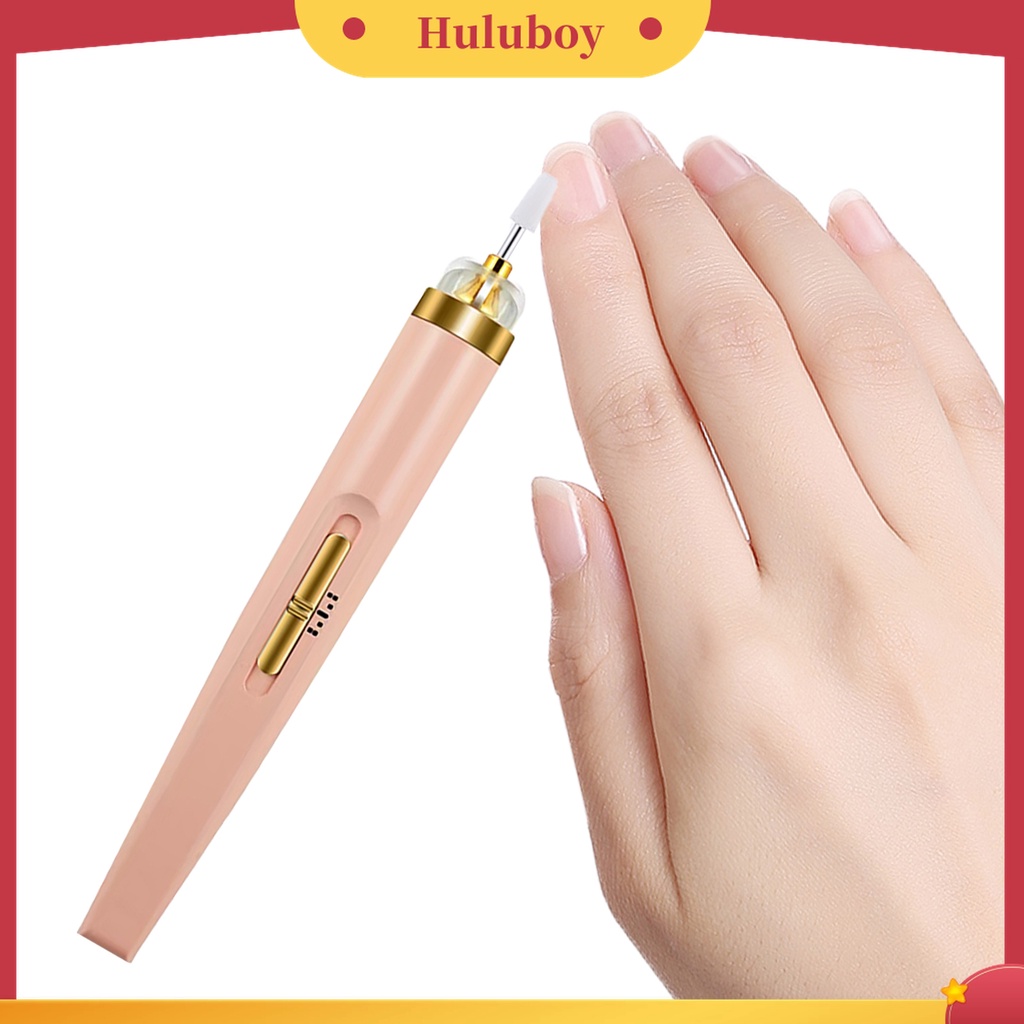 Huluboy Huluboy♡ Set Alat Kikir Kuku Elektrik Multifungsi Dengan Lampu LED Untuk Salon / Manicure / Pedicure